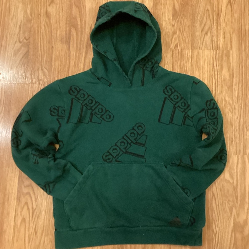 Adidas Forest Green Logo Hoodie
